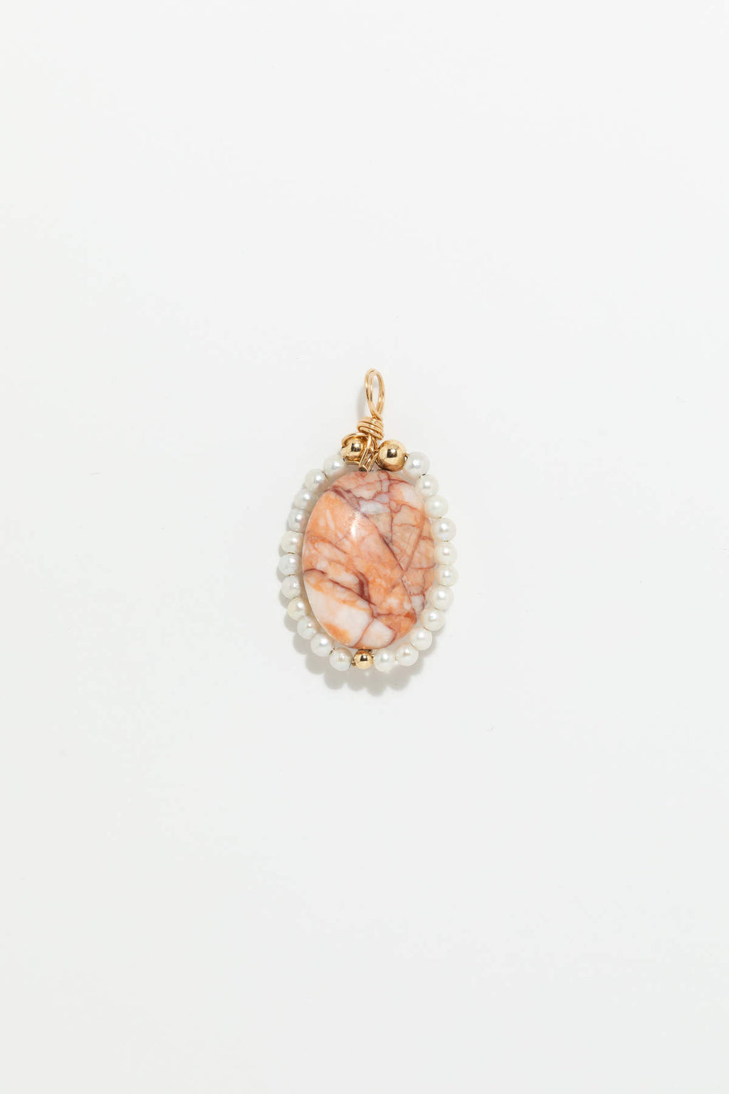Josephine Pendant - Pink Howlite
