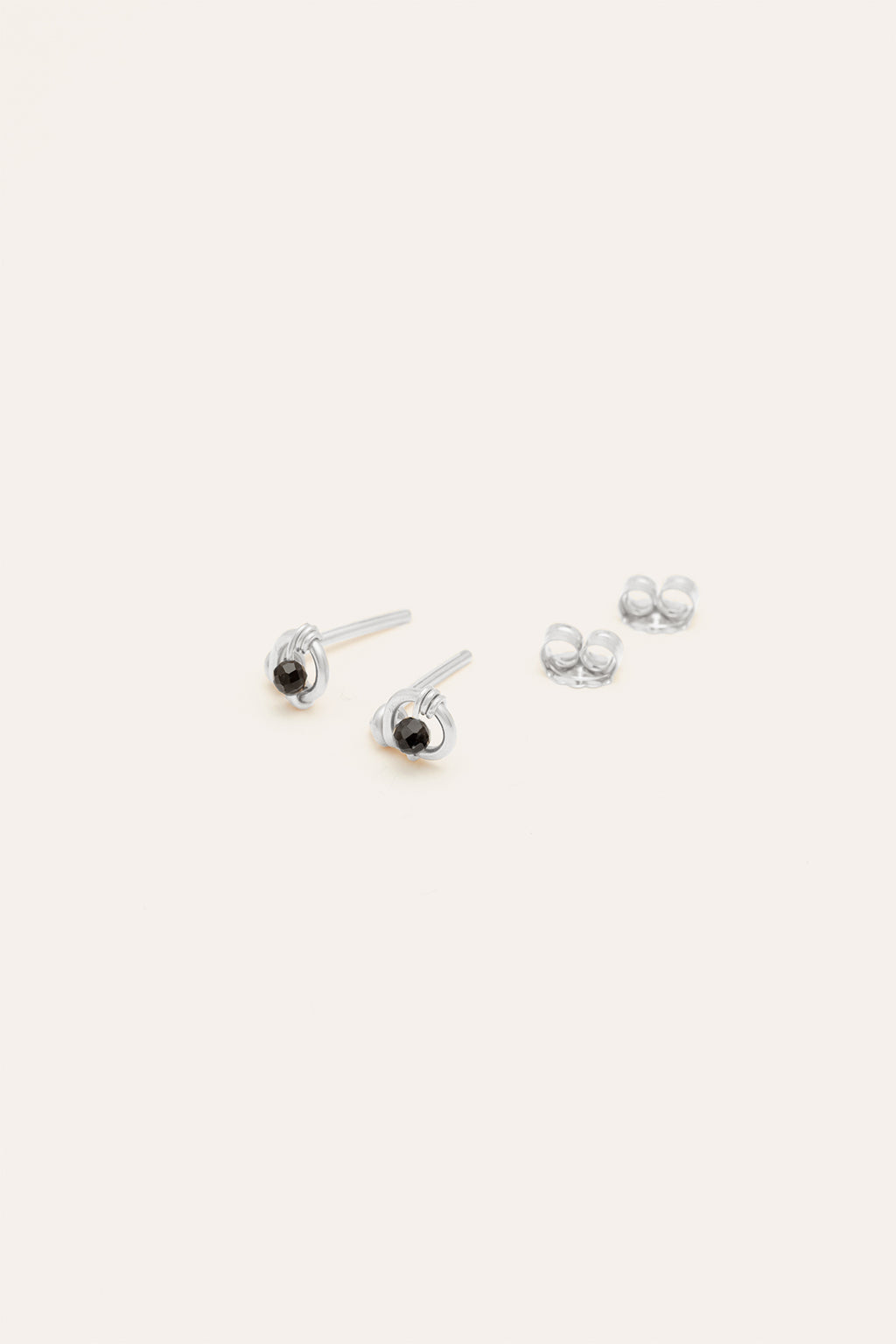 Coquile stud - Agate - Silver