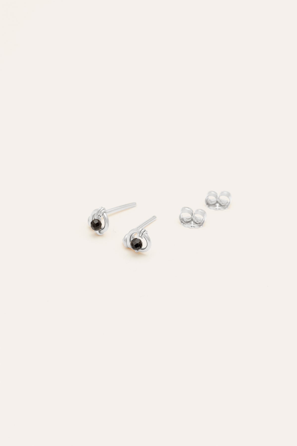 Coquile stud - Agate - Silver