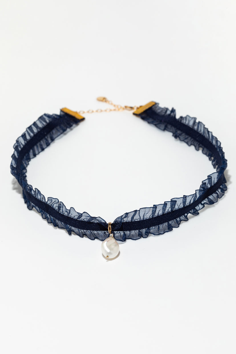 Madeleine Necklace - Dark Blue