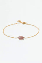 Victory Bracelet - Pink strawberry quartz