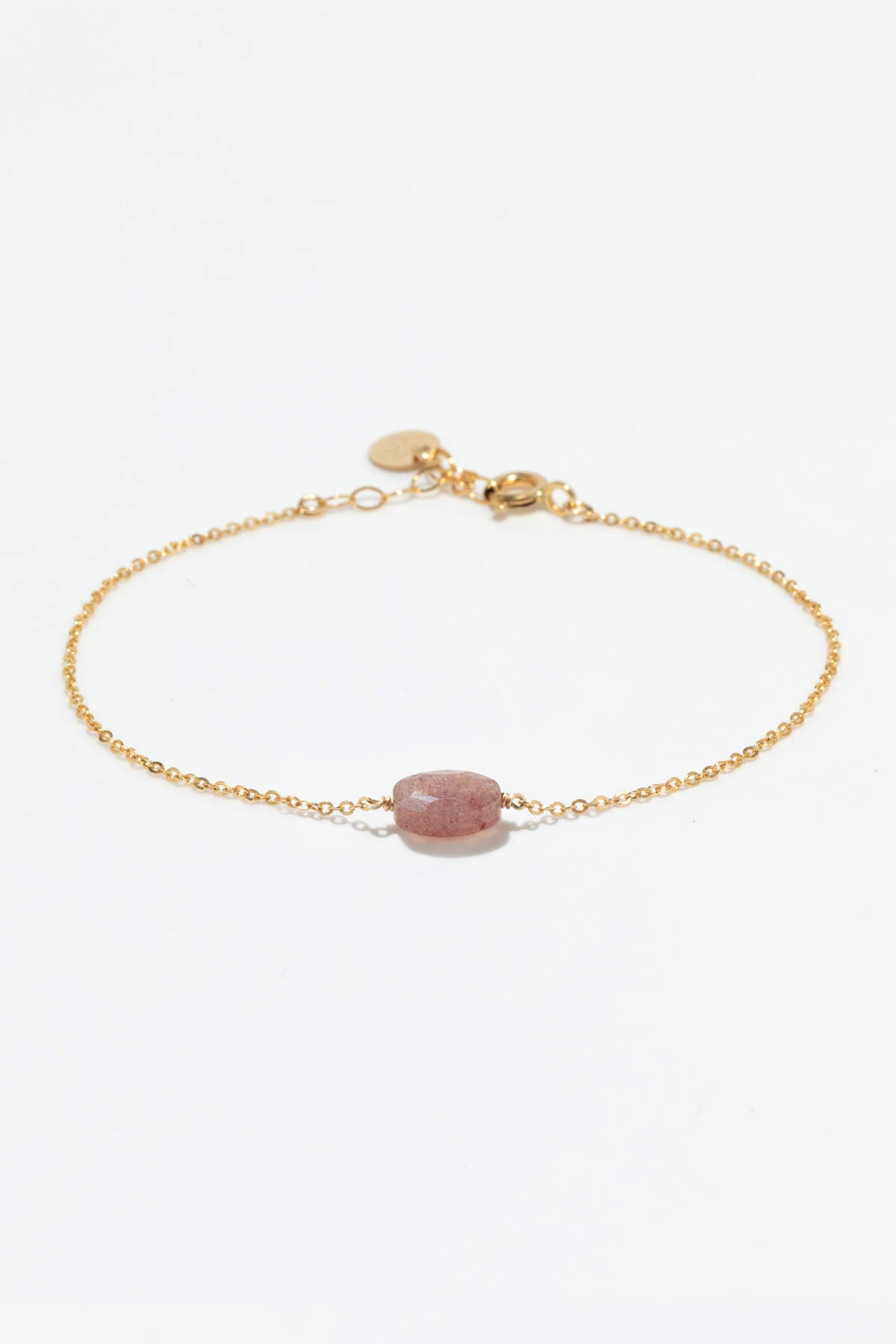 Victory Bracelet - Pink strawberry quartz