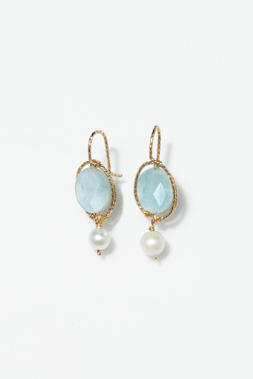 Victoire Earrings - Aquamarine