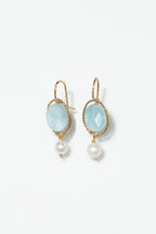 Victoire Earrings - Aquamarine