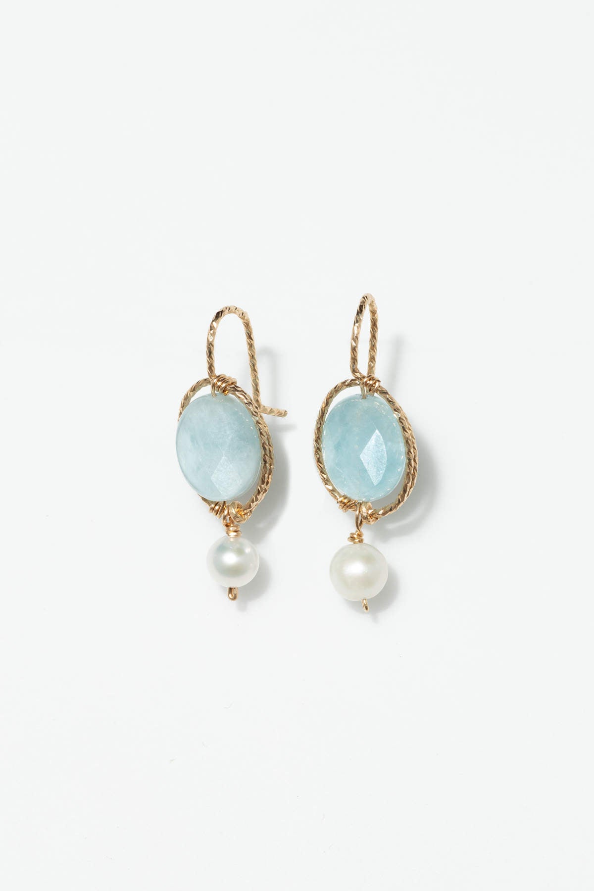 Victoire Earrings - Aquamarine