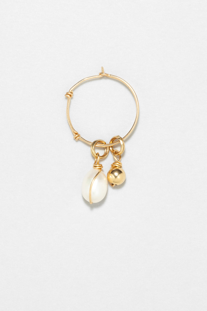 Charm Pendant - Intertwined Cultured Pearl