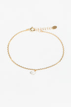 Sita tassel chain bracelet - 750‰ gold white diamond