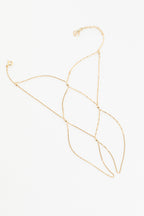 Multi-row chain hand jewelry - 750‰ gold