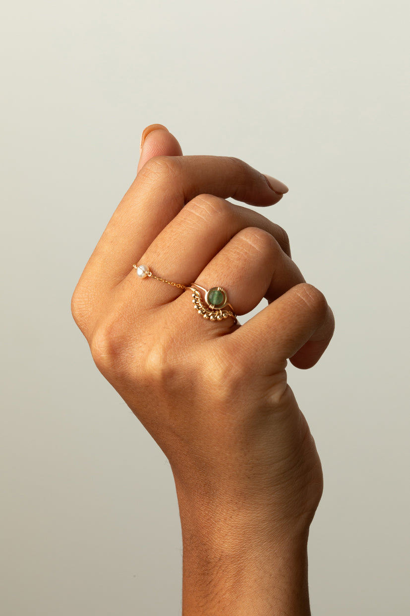 Half Moon Lace Ring