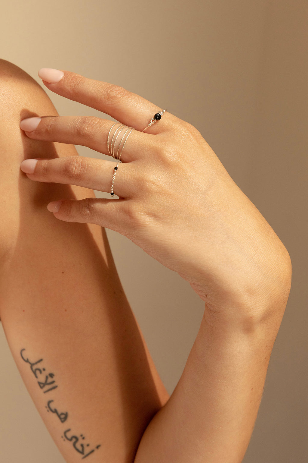 Ring Éclat five rows - Silver