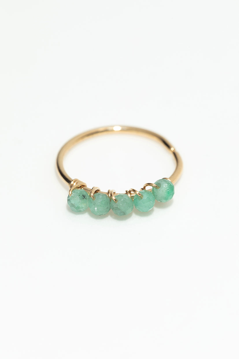 Diana Piercing - Emerald - 750‰ Gold