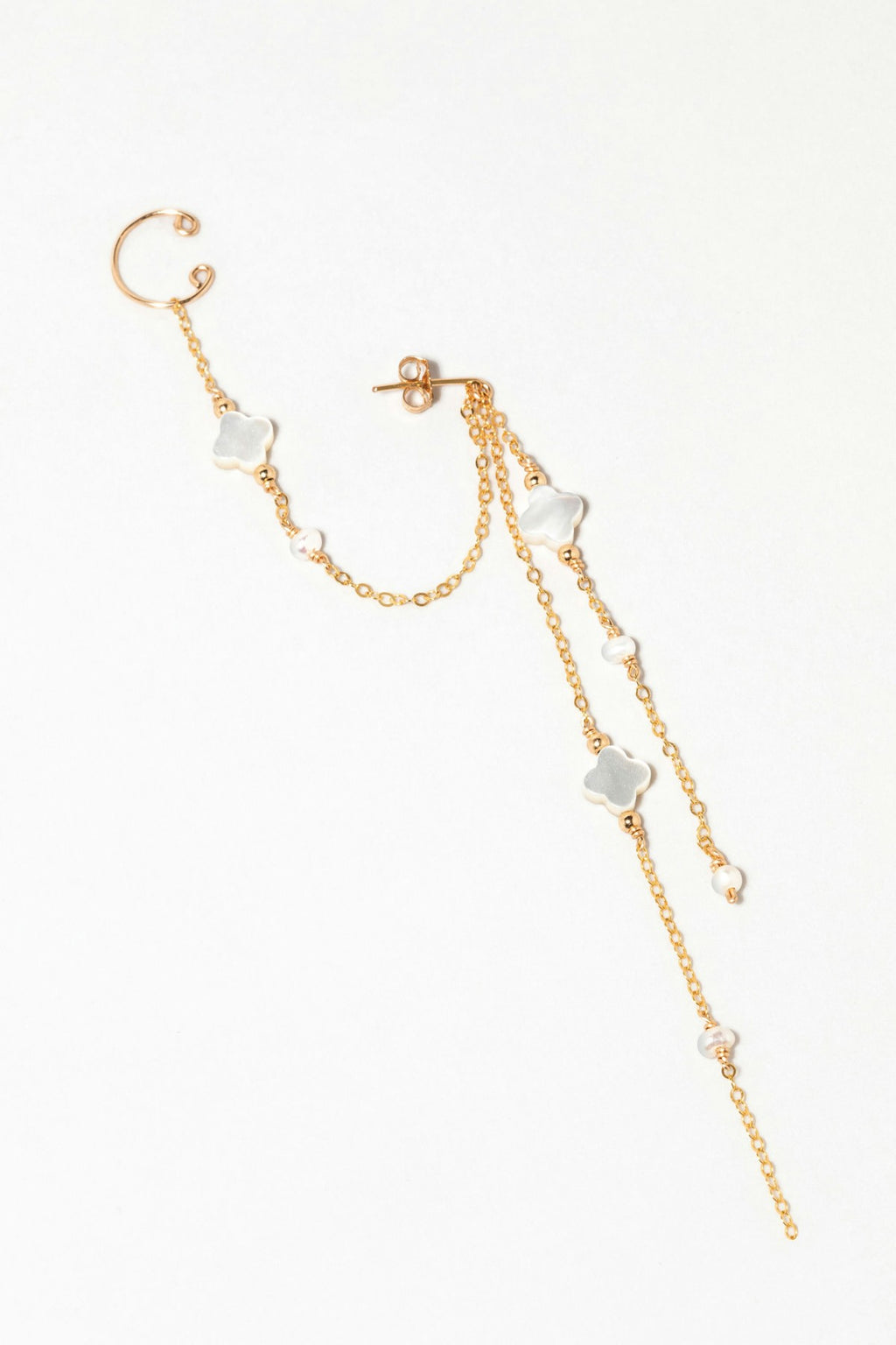 Swan Star Ear Jewel - Mother of Pearl