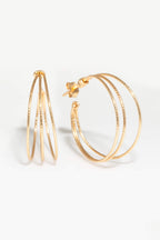 Triple Creole Hoops - Shimmering
