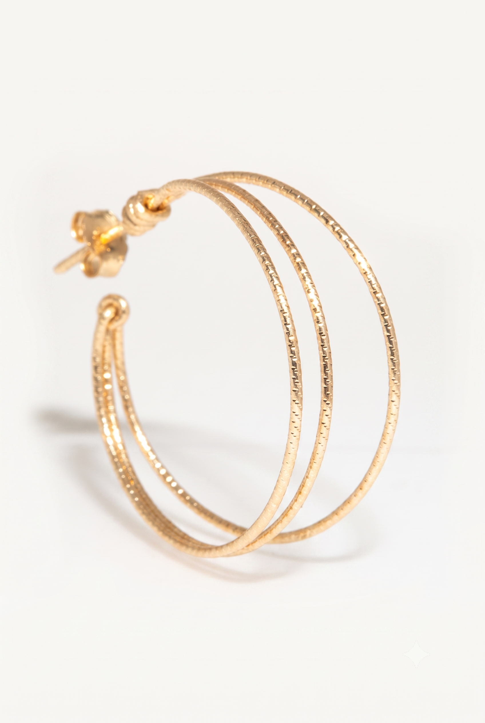 Triple Creole Hoops - Shimmering