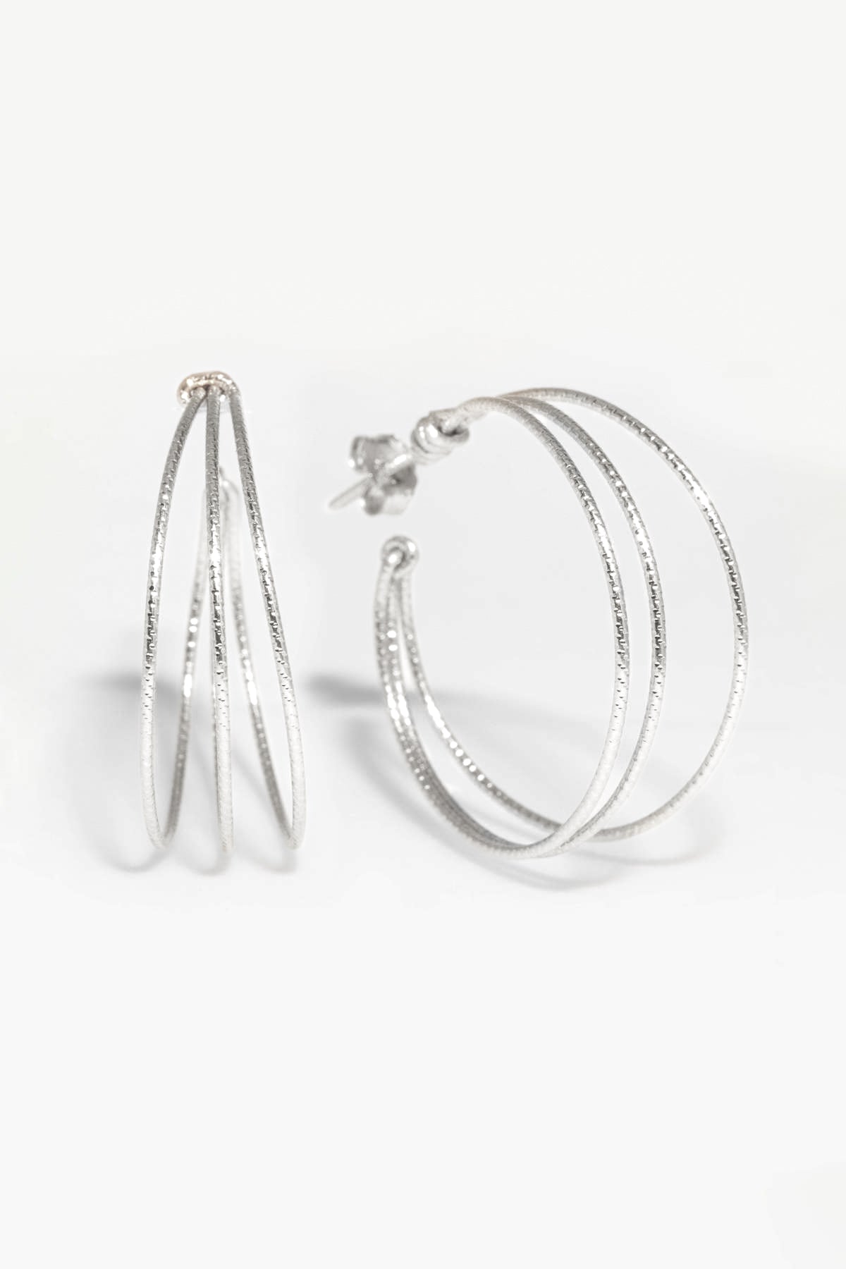 Créoles Scintillant - Argent