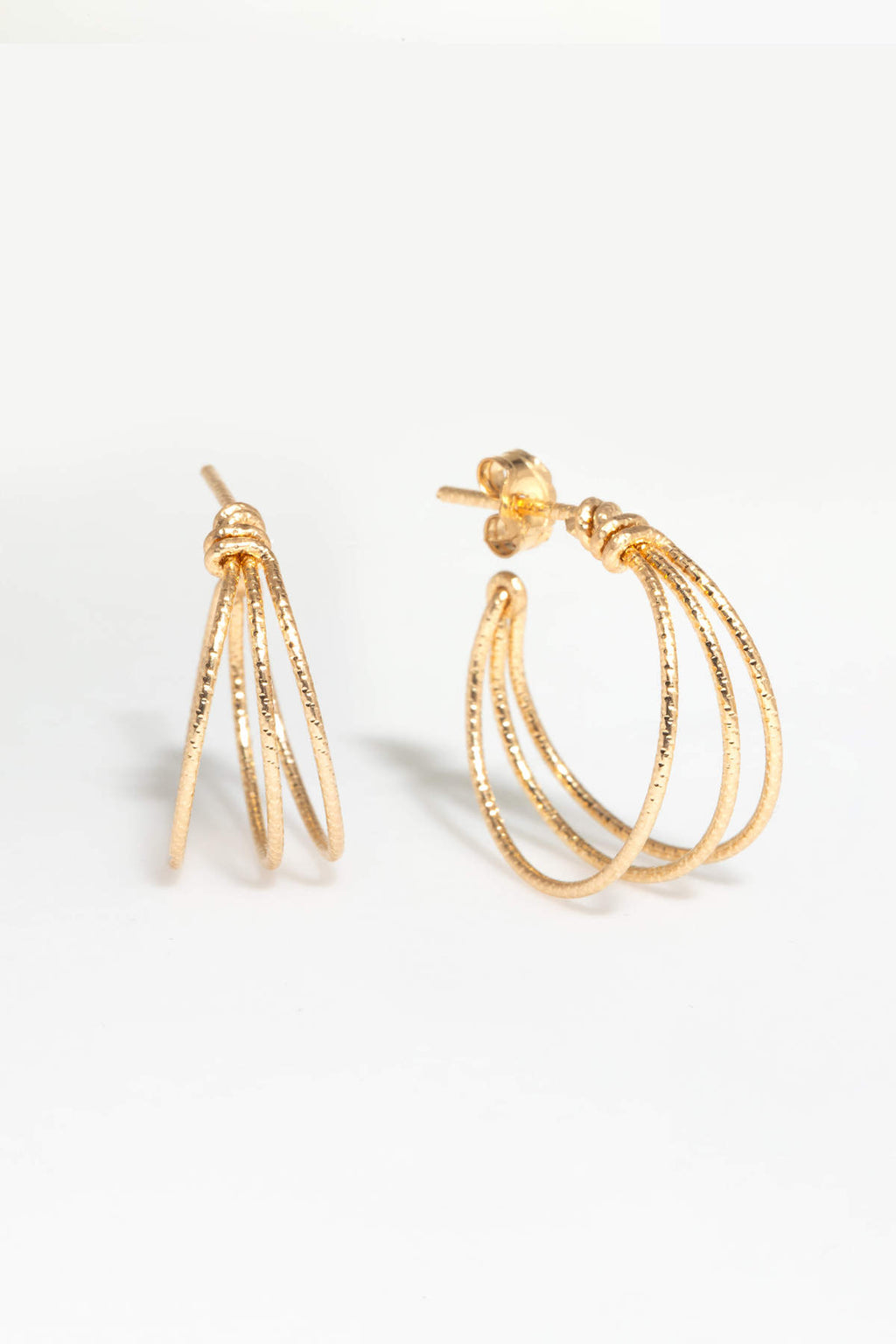 Small Triple Hoops - Sparkling