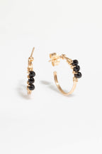Thea Creole Hoop Earrings - Spinel