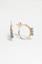 Théa Creole Earrings - Sapphire