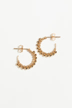 Beaded hoop earrings