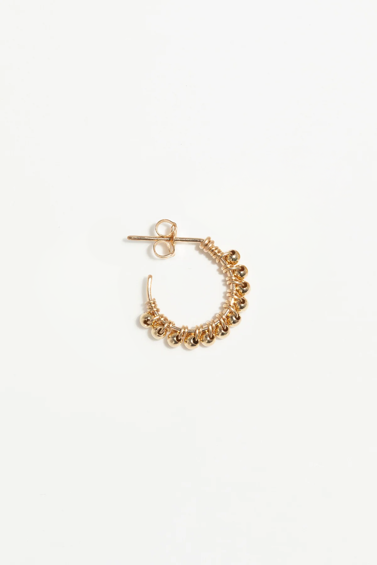 Beaded hoop earrings
