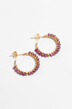 Medium Frida Creoles - Ruby
