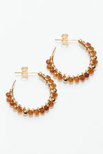 Frida Creoles - Orange Garnet