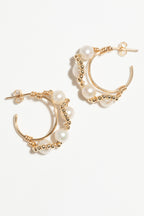 Mira Creoles - Cultured Pearl