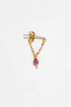 Anna chain earrings - Ruby