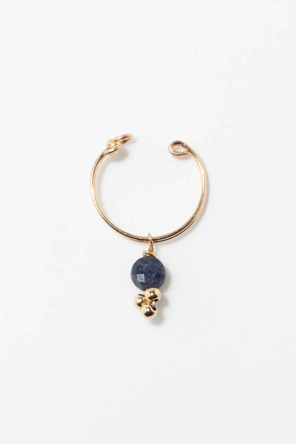Fake Gaia piercing - Sapphire