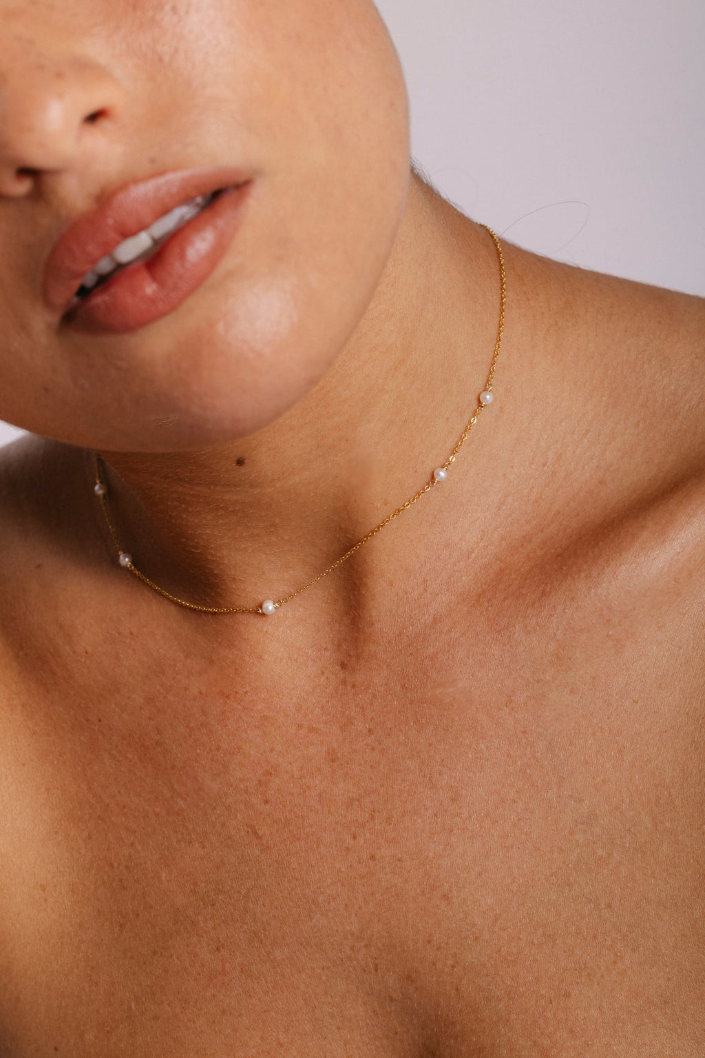 Satellite Necklace-Bracelet - Cultured pearls