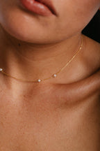 Satellite Necklace-Bracelet - Cultured pearls