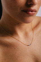 Théa short necklace - Sapphire