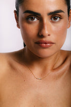Thea Short Necklace - Emerald