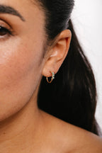Théa Hoop Earrings - Emerald