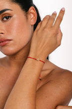 Rosa Cord Bracelet - Red