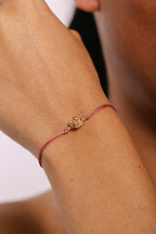 Rosa Cord Bracelet - Pink