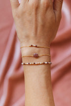 Victory Bracelet - Pink strawberry quartz