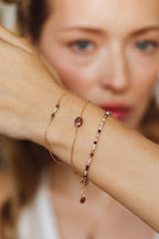 Victory Bracelet - Pink strawberry quartz