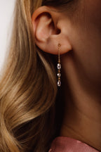 Riviera earrings - 750‰ Gold - White diamond