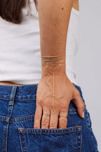 Théa hand jewel - Emerald