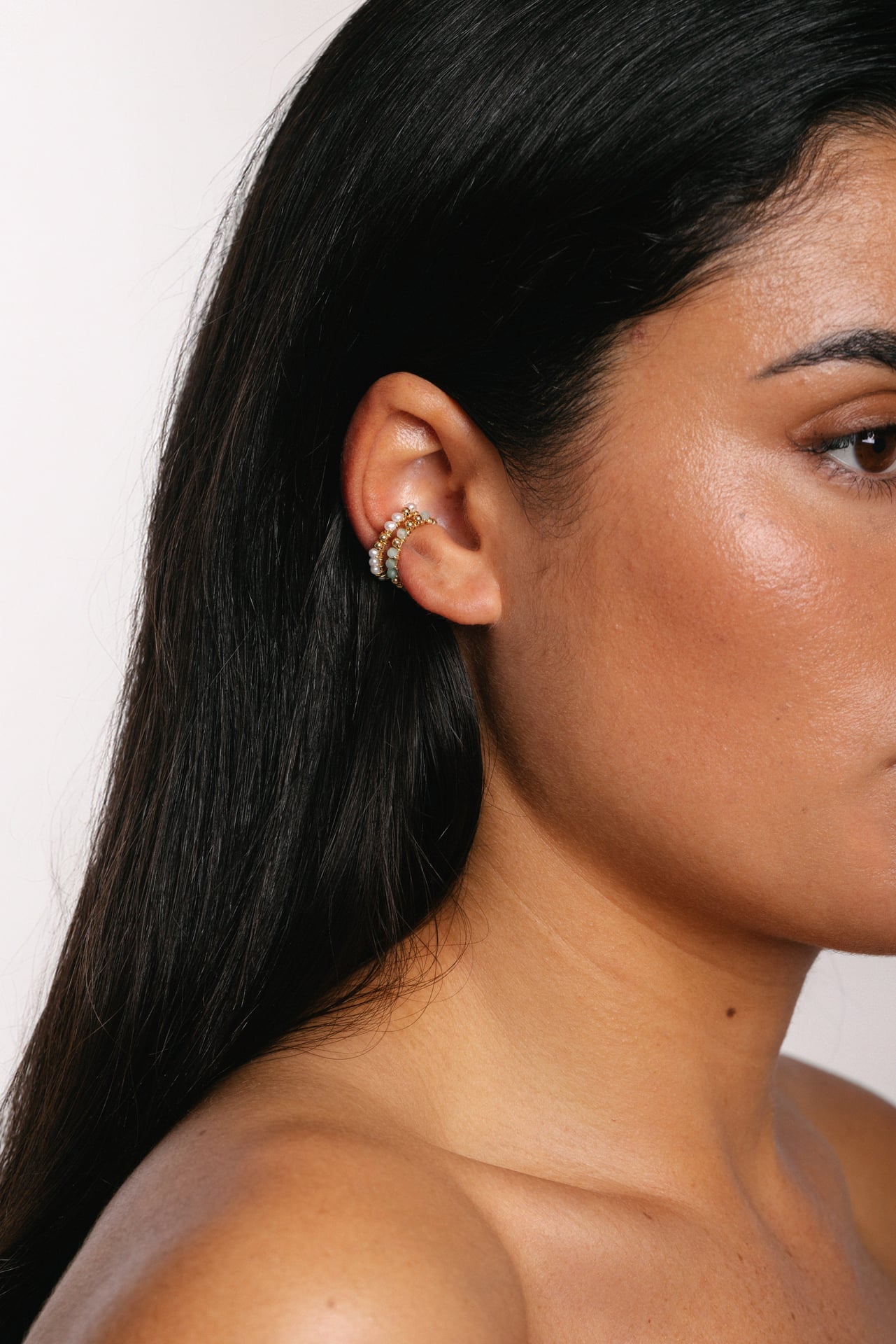 Frida faux piercing - Emerald