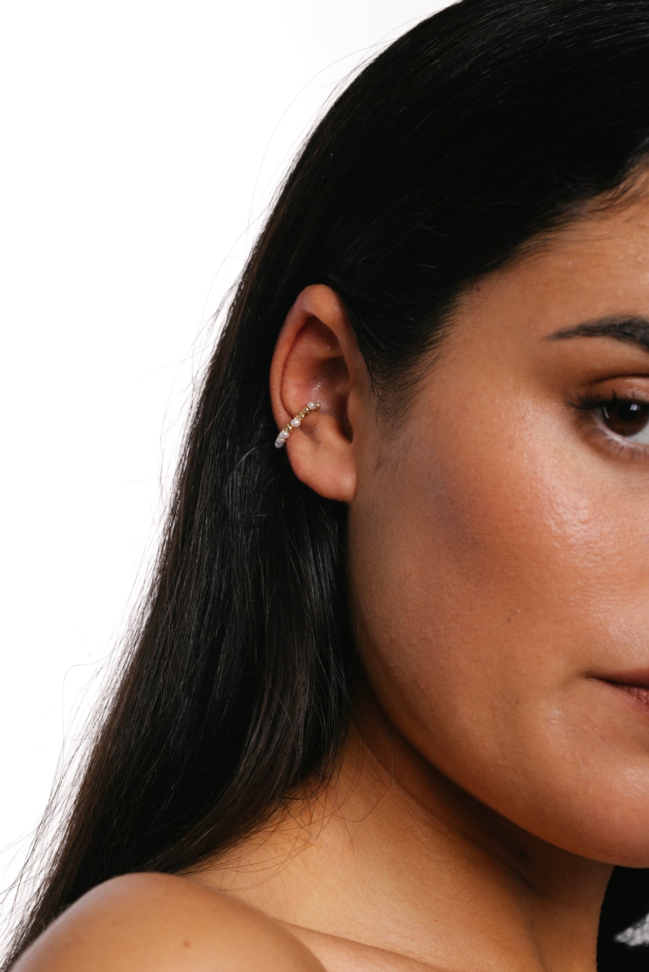 Frida faux piercing - Cultured pearl