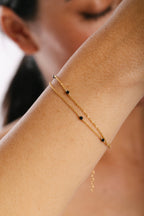 Satellite Necklace-Bracelet - Agate