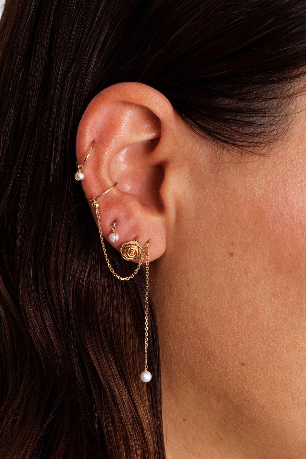 Tara Piercing – 750‰ Gold – Cultured Pearl