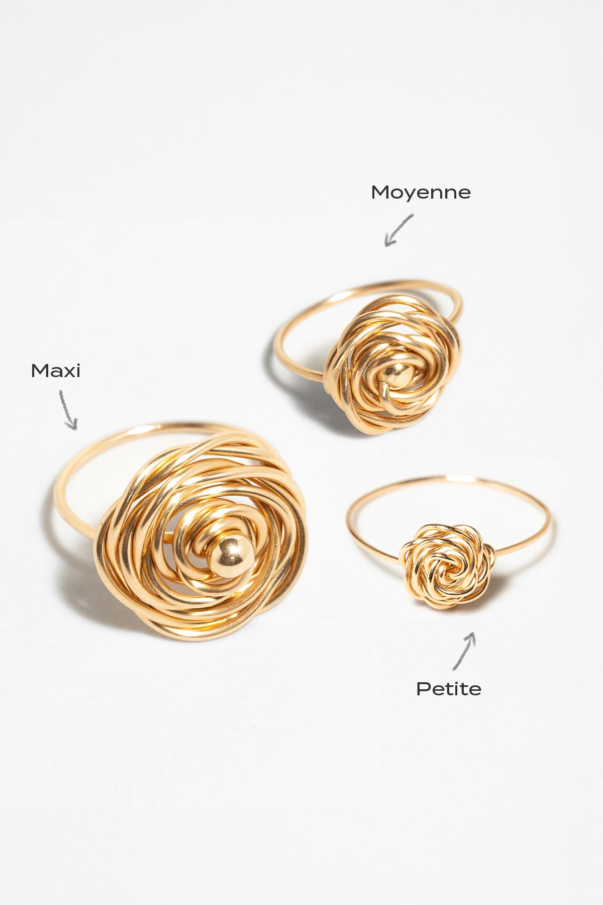 Medium Rosa Ring - Gold