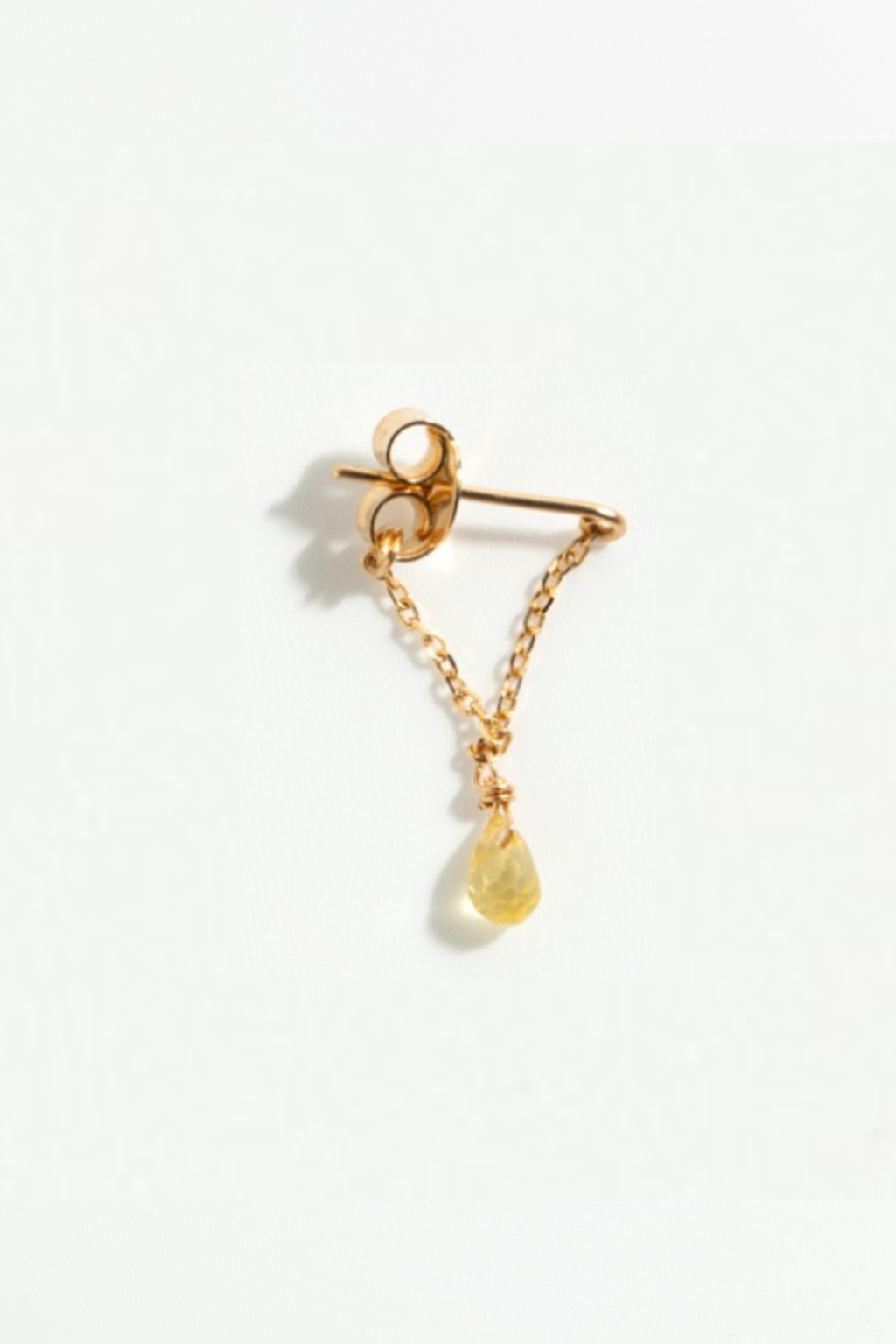 Mia Earring – 750‰ Gold – Orange Sapphire