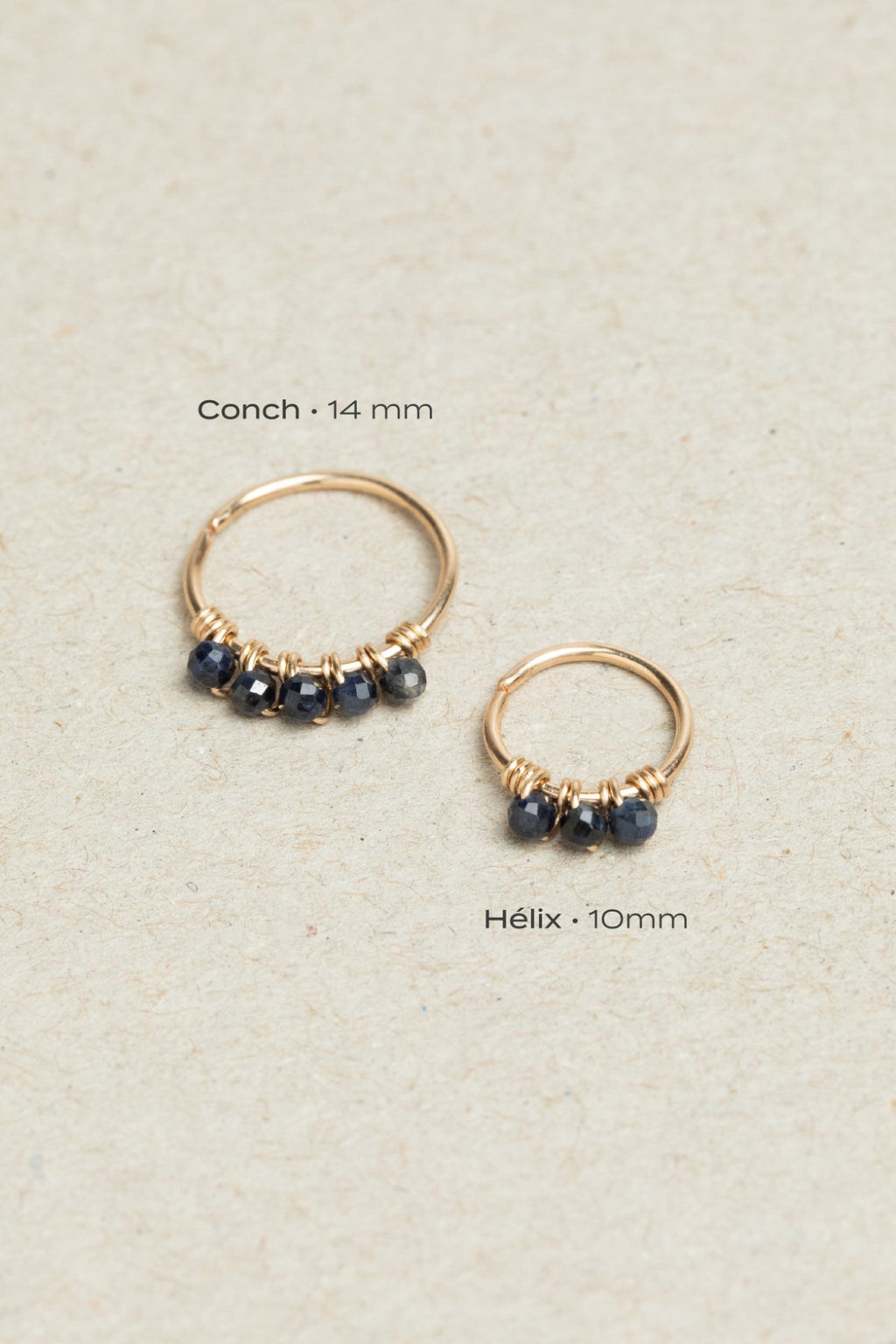 Diana Piercing - Sapphire - 750‰ Gold