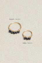 Diana Piercing - Sapphire - 750‰ Gold
