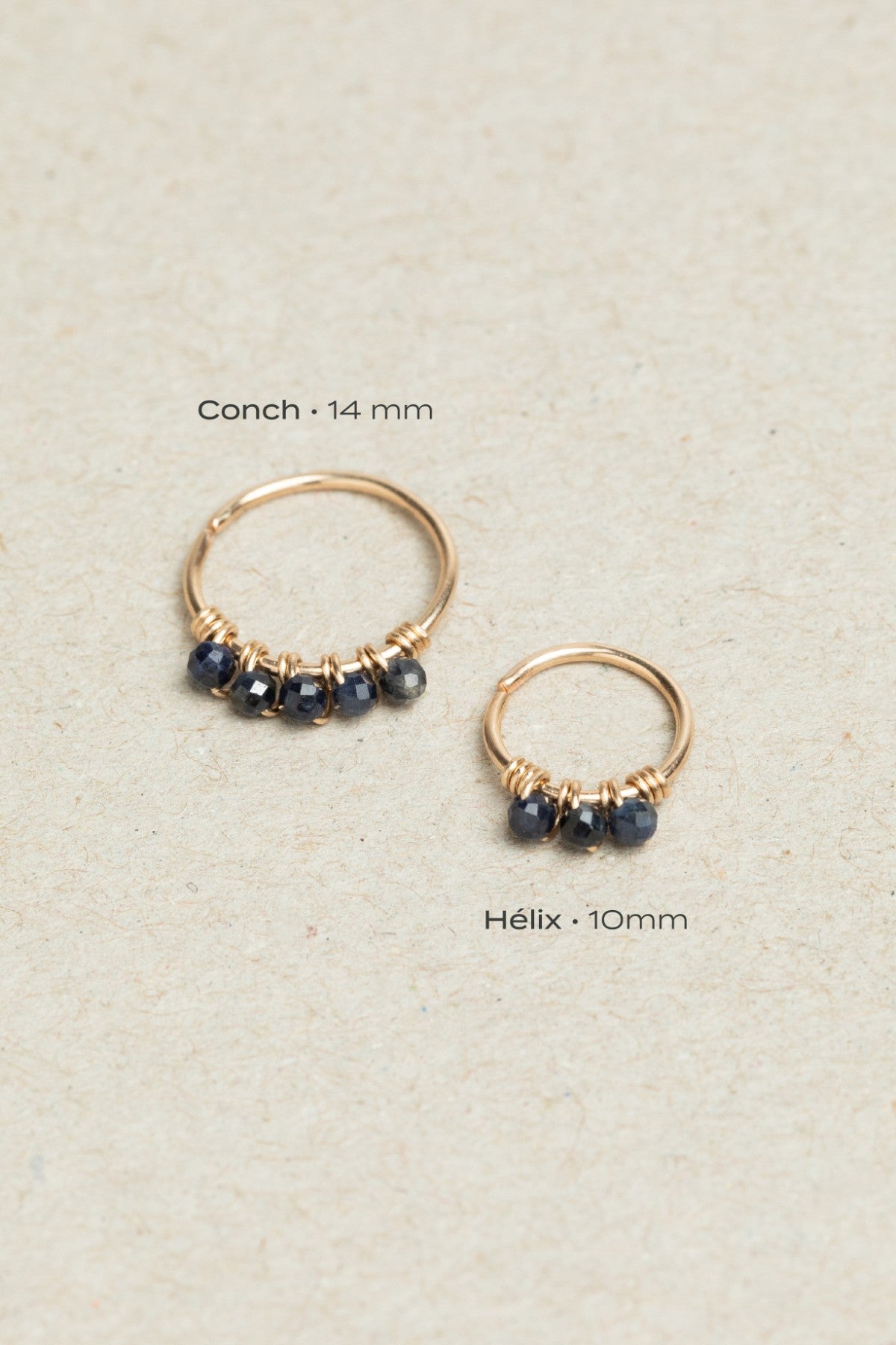 Diana Piercing - Sapphire - 750‰ Gold