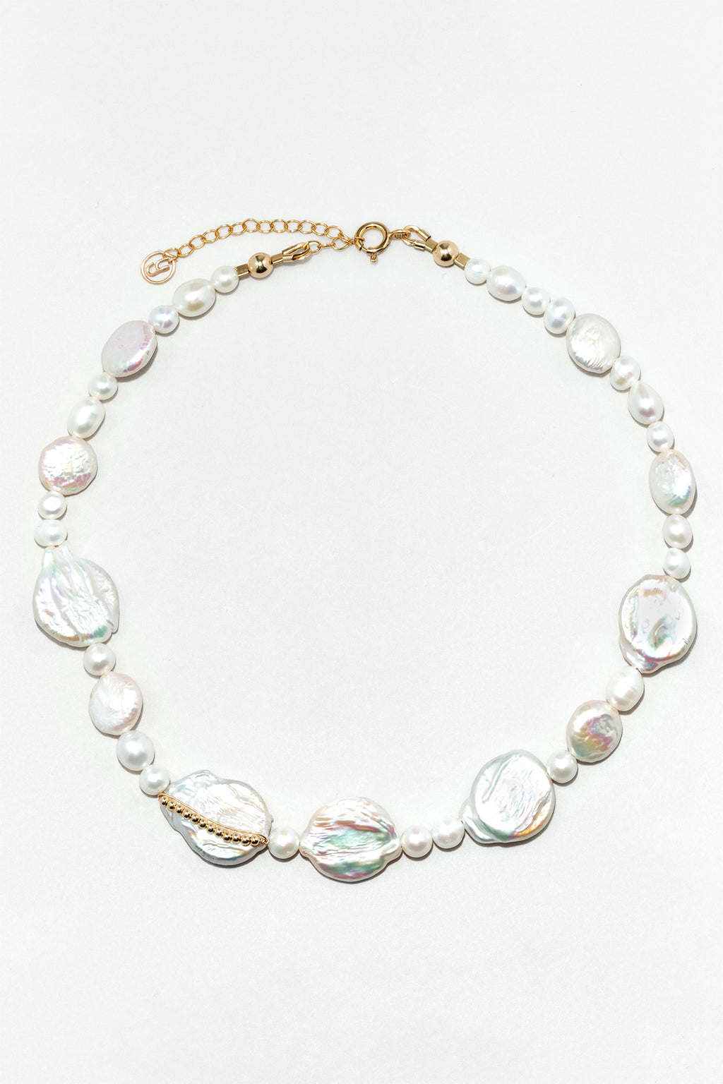 Cowrie necklace - Cultured pearl